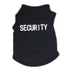 100% Cotton Pet Clothes Cool Cat SECURITY Costume for Cats Small Dogs Spring & Summer Puppy Kitty Cat Vest Top T Shirt Clothing