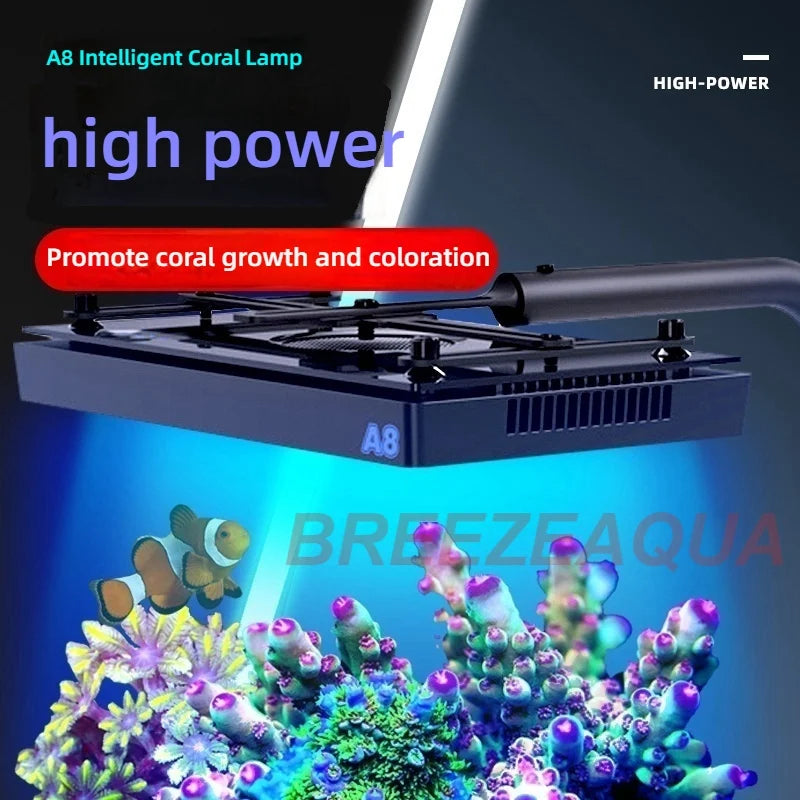 A8pro Blue II Max  240W Full Spectrum WiFi APP Controlled Coral LED Light Reef Marine Aquarium Light with CREE LED Beads