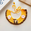 Hand-knitted Pet Collar Cat Decorative Collar Knitted Cute Dog Scarf Bib Saliva Towel Rabbit Decoration
