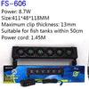 BOYU Aquarium fish tank automatic temperature control fan tank cooling aquarium fan water cooling mute 1 2 3 4 5 6