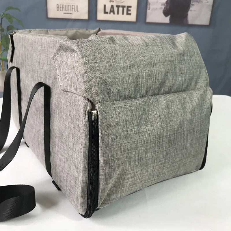 Portable Car Safety Pet Seat For medium/Small Dogs Cat Travel Central Control Cat DogBed Transport Dog Carrier Protector DogBags - Play Paws Toys