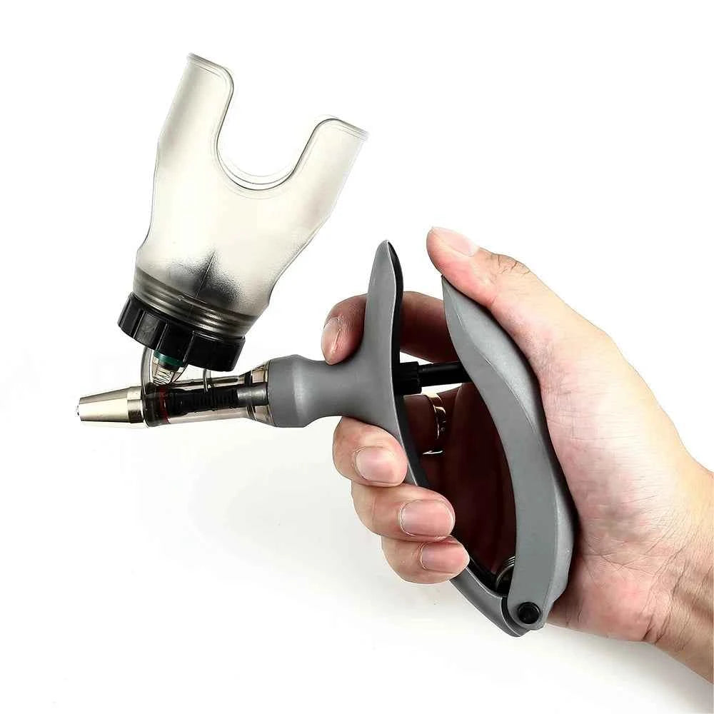 Poultry Continuous Injector with Scale Adjustable Liquid Feeding with Needles 1ml/2ml/5ml for Farm Animal