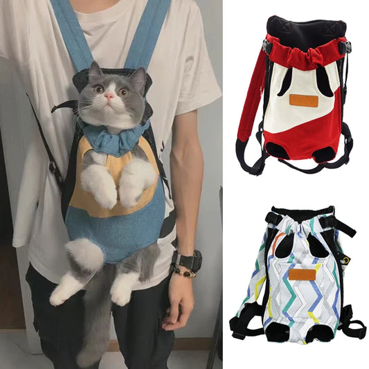 Outdoor Cat Carrier Bags for Cats Walking Riding Pet Tracvel Products Sphynx Kedi Katten mascotas Carrying Backpack mochila gato - Play Paws Toys