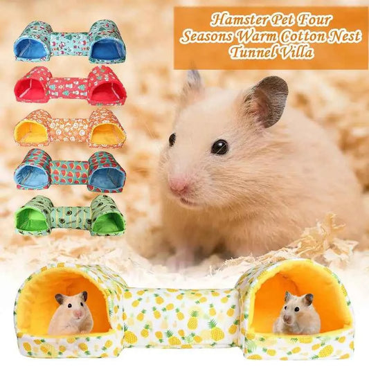 Hamster Rodents Hideaway Toy Gerbil Bed Hideouts Pet Tunnel Cave for Ferrets Hamster Guinea Pigs Sleeping Hideaway Tube F5K3