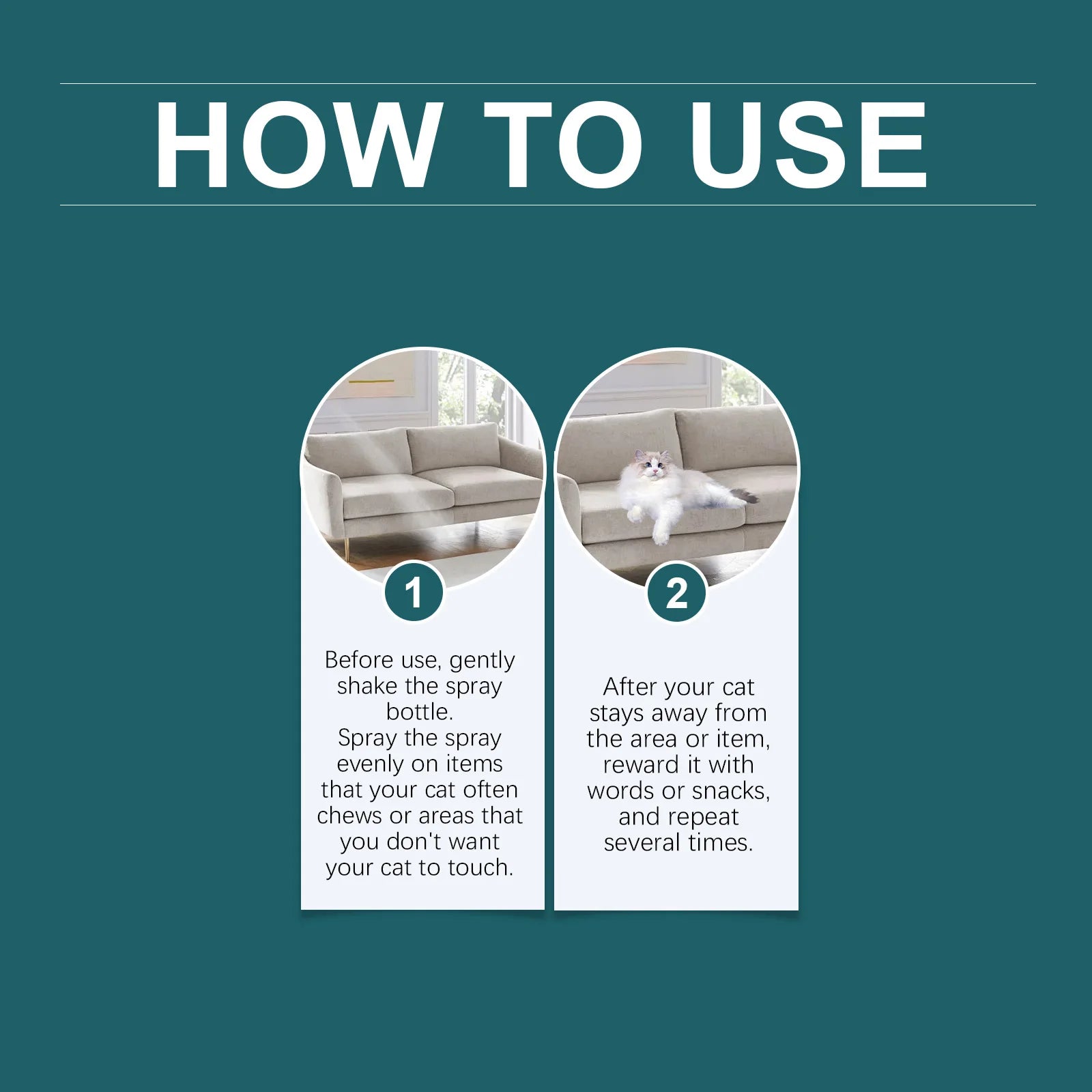 100ml Pet Deterrent Spray for Cats and Dogs Bitter Training Aid to Discourage Chewing and Scratching Safe Indoor Use on Furnitur