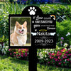 Custom Pet Memorial Garden Stake Acrylic Dog Memorial Sign Cat Garden Sign Pet Grave Markers Personalized Pet Memorial Gift
