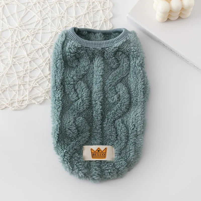 Sweater for Cat Warm Puppy Hoodie Cute Dog Sweaters for Small Dogs Chihuahua Knit Sleeves Puppy Winter Fleece Harness Clothes - Play Paws Toys
