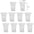 50/10PCS Clear Plastic Aquarium Planting Cups with Suction Base Water Grass Grow Containers for Freshwater Fish Tank Decoration