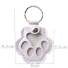 Pet Hair Memorial Keychain PU Leather Keepsake Locket for Cat Dog Fur Pet Hair Storage Pendant Handbag Hanging Accessories