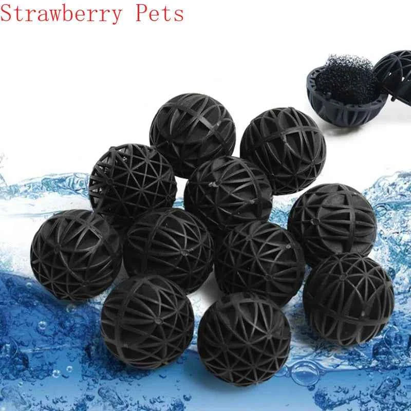 10/20/50/100Pcs/lot 16mm Aquarium Filter Bio Balls Portable Wet Dry Cotton For Air Pump Clean Fish Tank Pond Sponge Media