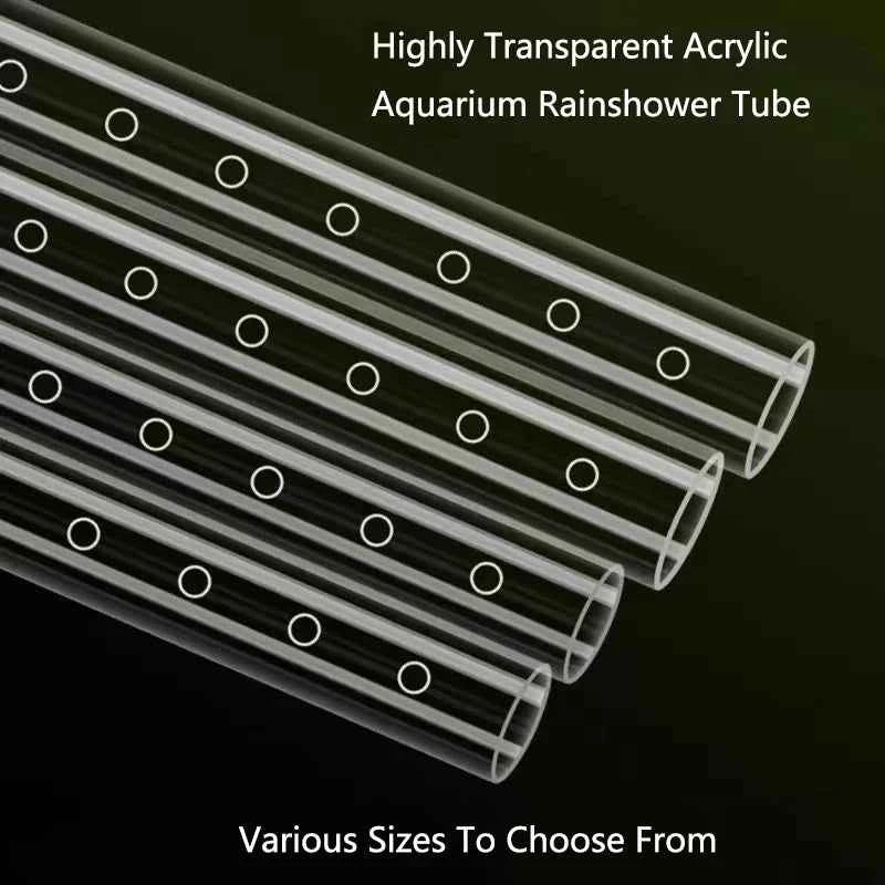 1Pcs High Transparent Aquarium Filter Rain Spray Bar Outflow Pipe Acrylic Rain Shower Outlet Tube  Fish Tank Filter Accessries