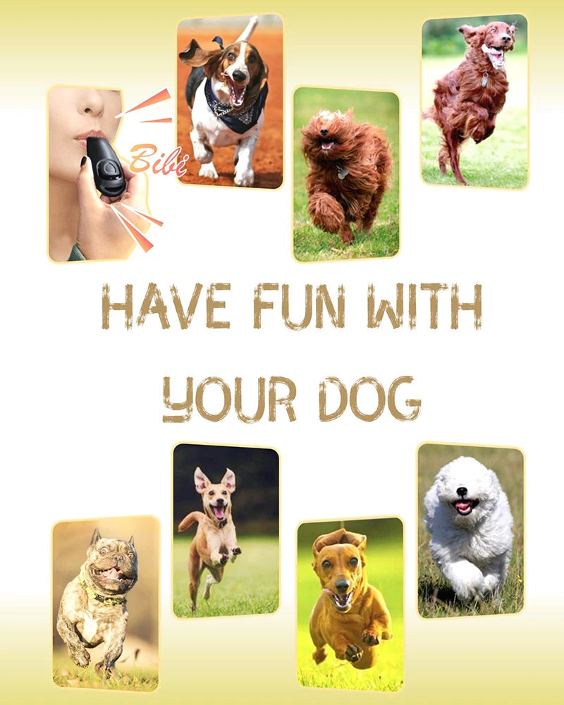 Professional Dog Whistle Training Effectively Stop Barking Hunting High-Frequency Pitch Recall-Dog Clicker Pet Obedience