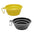 2pcs Collapsible Pet Silicone Dog Food Water Bowl Outdoor Camping Travel Portable Folding Supplies Dishes with Carabiner