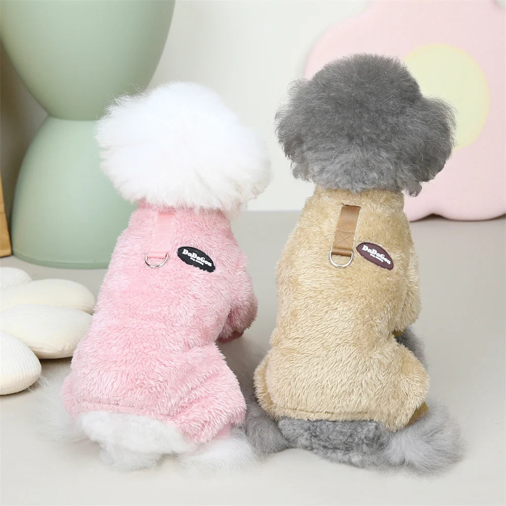 Winter Cat Puppy Jumpsuits Warm Fleece Pet Coat for Small Dogs Cats Kitten Clothing Chihuahua Sphynx Jacket ropa para gato - Play Paws Toys