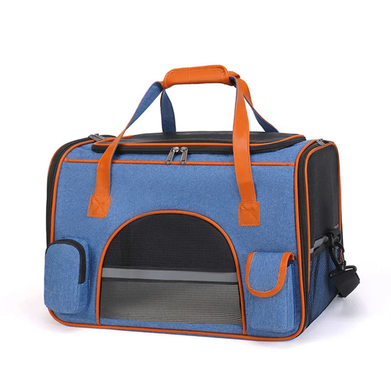 Dog Pet Carrier Bag Anti-Collapse Design Multiple Storage Pockets Cat Travel Handbag for Medium Cats, Puppy, Rabbits and Other S - Play Paws Toys