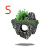 Suspended Island Fish Tank Decorative Creative Floating Stone Simulation Plants Caverns Crafts Ornaments Aquarium Accessories