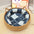 OUZEY Rattan Weaving Cat Basket Pet Cat Bed With Cushion Soft Warm Puppy Kitten Bed Donut Round Comfortable Sleeping Cat House - Play Paws Toys