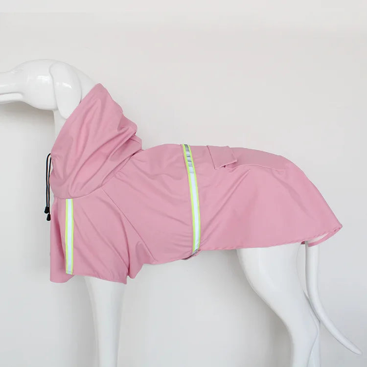 Waterproof Large Dog Raincoat Corgi Cloak Style Puppy Dog Clothes Reflective Pet Windproof Rainproof Hooded Raincoat for Dog