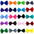 Pet Bowties 30/50/100PCS Dog Tie Collars Bulk Adjustable Dog Bow Ties Solid Color Cat Neckties Pet Supplies For Dogs and Cats