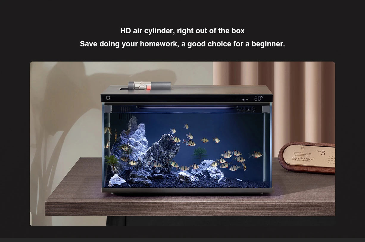 NEW MIJIA Smart Fish Tank MYG100 Work With Mijia APP Mobile Controlled Remote Feeding Smart Lighting System Light Aquarium CN