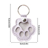Memorial Leather Pet Hair Storage Bag Cat Paw Keychain Kitten Souvenir Fur Container Pendant Portable Handmade Key Accessories