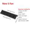 BOYU Aquarium fish tank automatic temperature control fan tank cooling aquarium fan water cooling mute 1 2 3 4 5 6