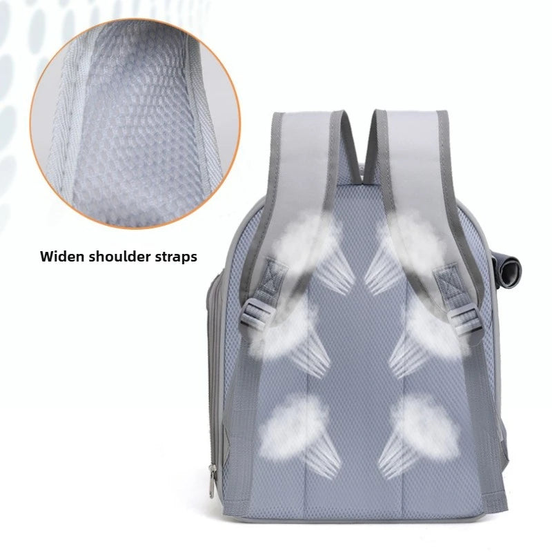 Large Capacity Breathable Mesh Portable Foldable Pet Carrier Backpack for Dog and Cat Outdoor Travel Camping Hiking Supplies - Play Paws Toys
