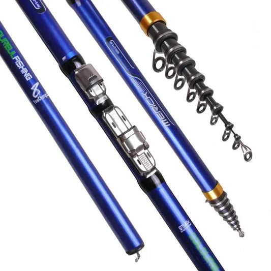 Carbon Fiber 3.6M 4.5M 5.4M 6.3M Spinning Fishing Rod M Power Telescopic Rock Fishing Rod Carp Feeder Rod Surf Spinning