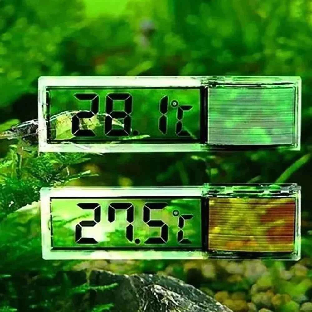 1PC Aquarium Thermometer Electronic LCD Digital Fish Tank Temperature Measurement Fish Tank Temp Meter Aquarium Accessories