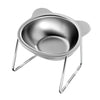 Raised Cat Bowls Tilted Neck Guard Cat Food Bowl 304 Stainless Steel Shatter-resistant Elevated 15° Pet Supplies for Puppy Cat