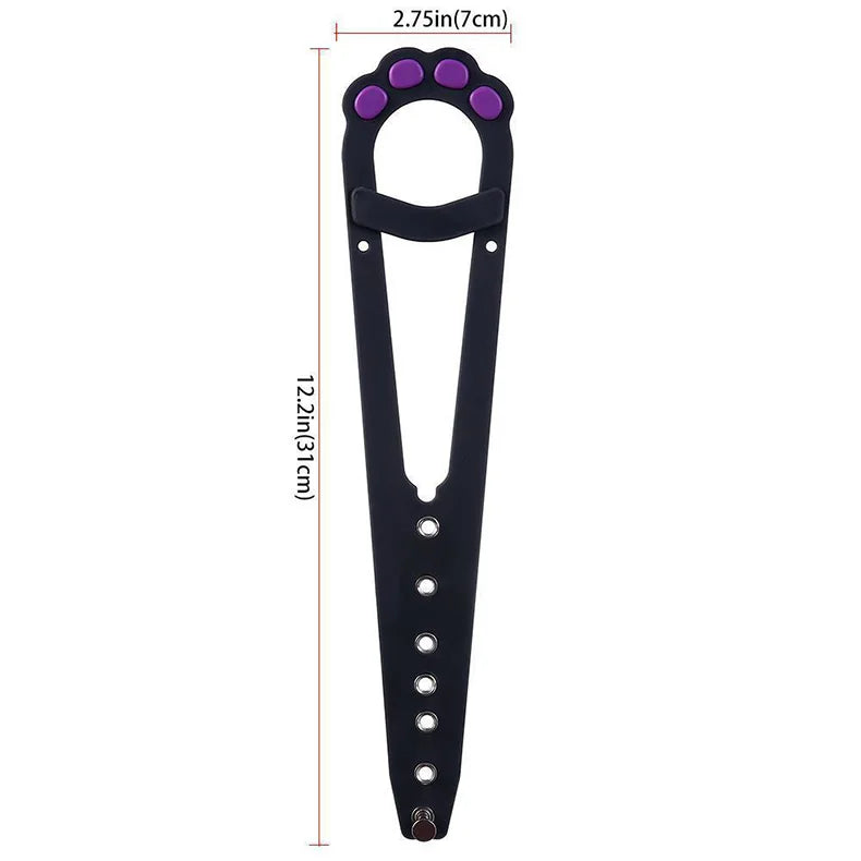 Cat Door Holder Latch Adjustable Dog Door Stopper Elastic Gate Lock Flex Latch Strap Keep Dog Out From Entering Pet Gate Supply