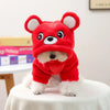 Creative Cosplay Clothes for Small Medium Dogs Bear Tiger Animal Flannel Cat Hoodie New Year Winter French Bulldog Puppy Outfits