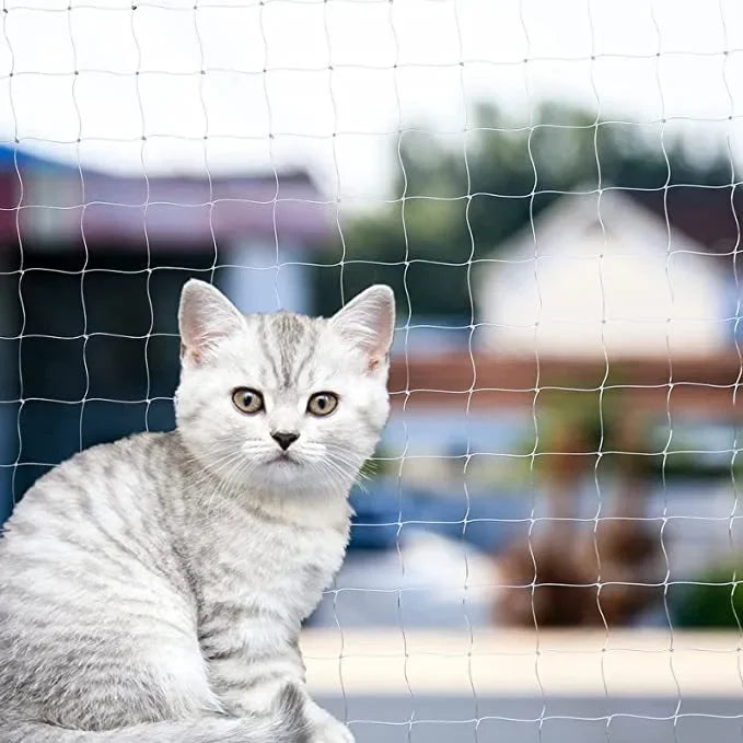 New Pet Protective Cover Cat Dog Net Plastic Nylon Steel Wire Grid Garden Balcony Safety Fall Prevention Netting Pet Products - Play Paws Toys