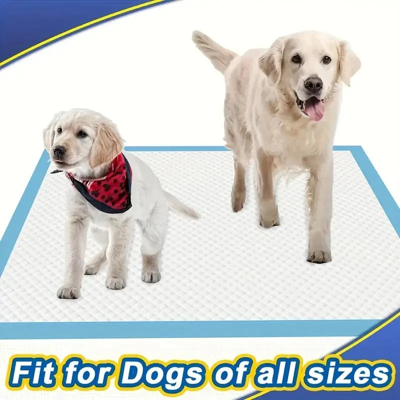 100/50/40PCS Dog Pee Pads with Leak-Proof Quick-Dry Design for Potty Training Absorbent Puppy Diapers Disposable Dogs Supplies