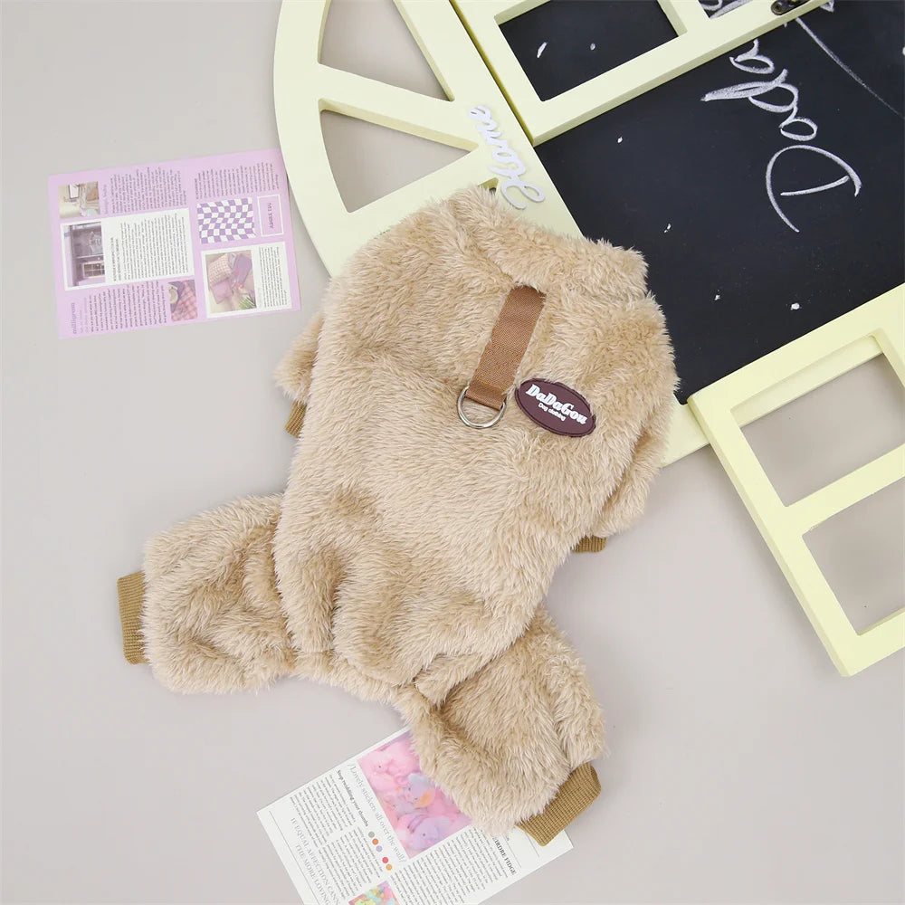 Winter Cat Puppy Jumpsuits Warm Fleece Pet Coat for Small Dogs Cats Kitten Clothing Chihuahua Sphynx Jacket ropa para gato - Play Paws Toys