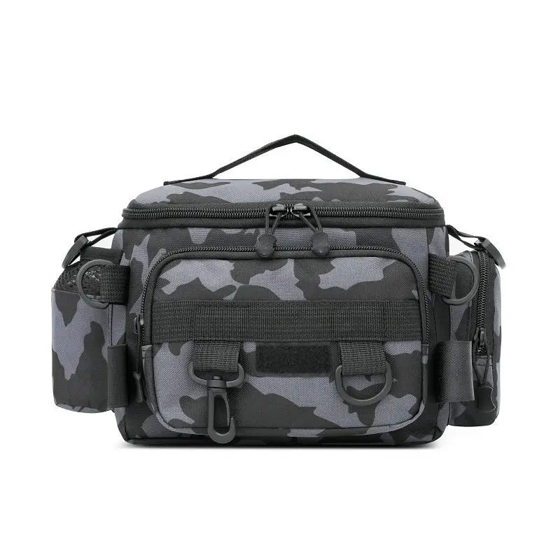 Fishing Gear Bag Waterproof Oxford Cloth Large Capacity Multi-Pocket Portable Fishing Accessories Organizer Waist Shoulder Pouch
