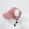 Fashion Big Dog Baseball Cap Durable Corduroy Adjustable Pet Sun Hat for Small Medium Large Dogs Golden Retriever Corgi Supplies
