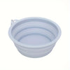 Hanging Dog Pet Folding Silicone Bowl 350ml Outdoor Travel Portable Food Water Container Feeding Tray Bowl Macaron Color Supplie