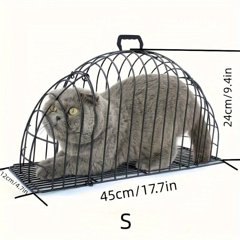 Iron Cat Bath Cage Anti-scratch Anti-bite Fixed Double-door Cat Cage Anti-escaping Bath Blow Dry Cat Beauty Accessories - Play Paws Toys