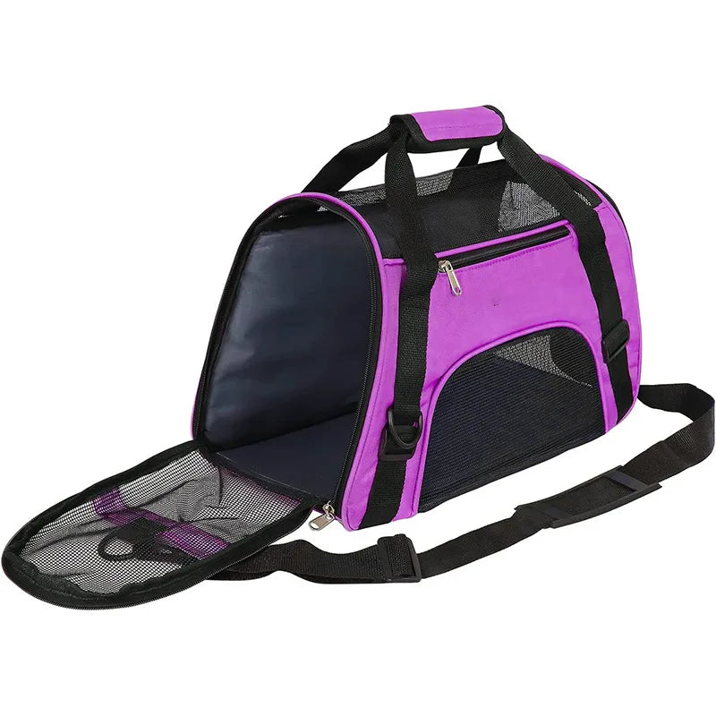 Cat Bags Portable Dog Carrier Bag Mesh Breathable Pet Puppy Travel Bags for Small Dogs Foldable Cats Handbag Bag Transport Bag - Play Paws Toys