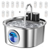 3L Stainless Steel Wireless Recharging Sensor Cat Water Fountain Auto Drinking Fountain For Cats Dog Drinker Pet Dispenser Bowl