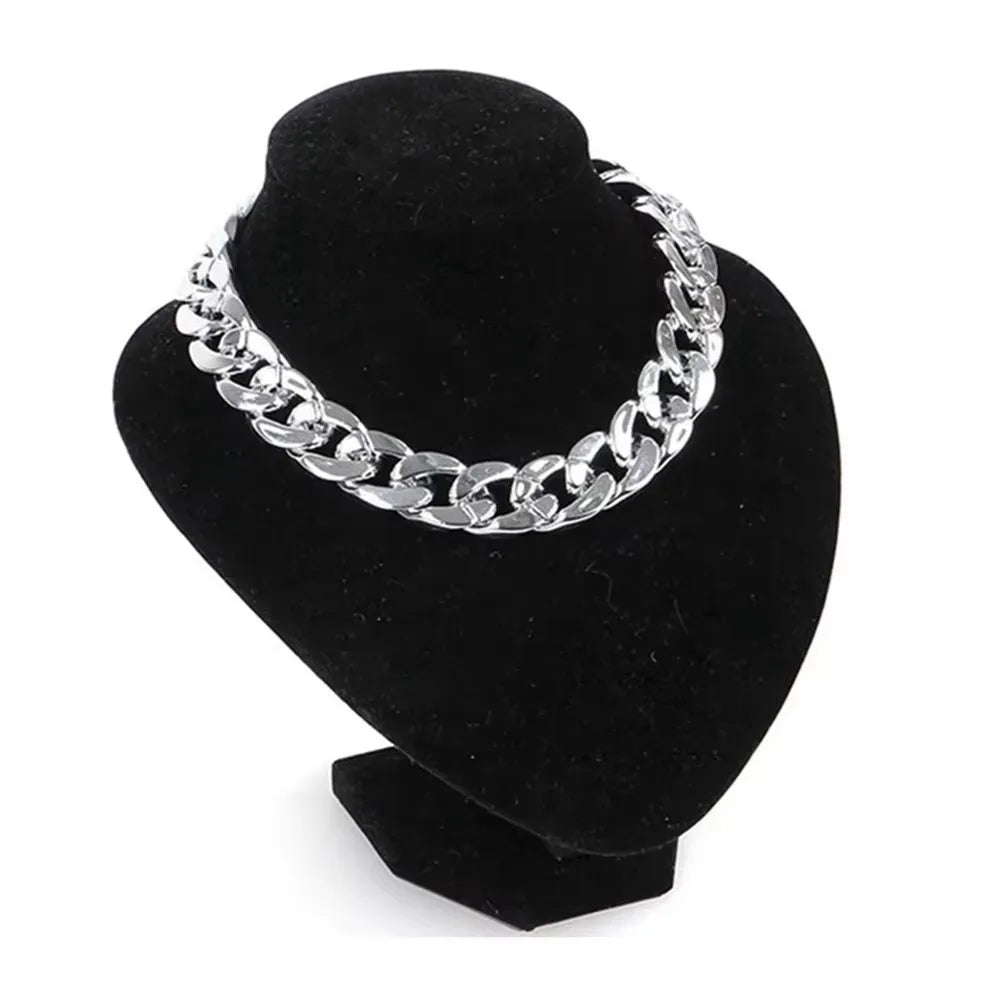 Gold Chain Pet Necklace for Cats and Small Dogs Fashionable Chunky Link Collar for Photo Shoots Daily Wear Party Costume