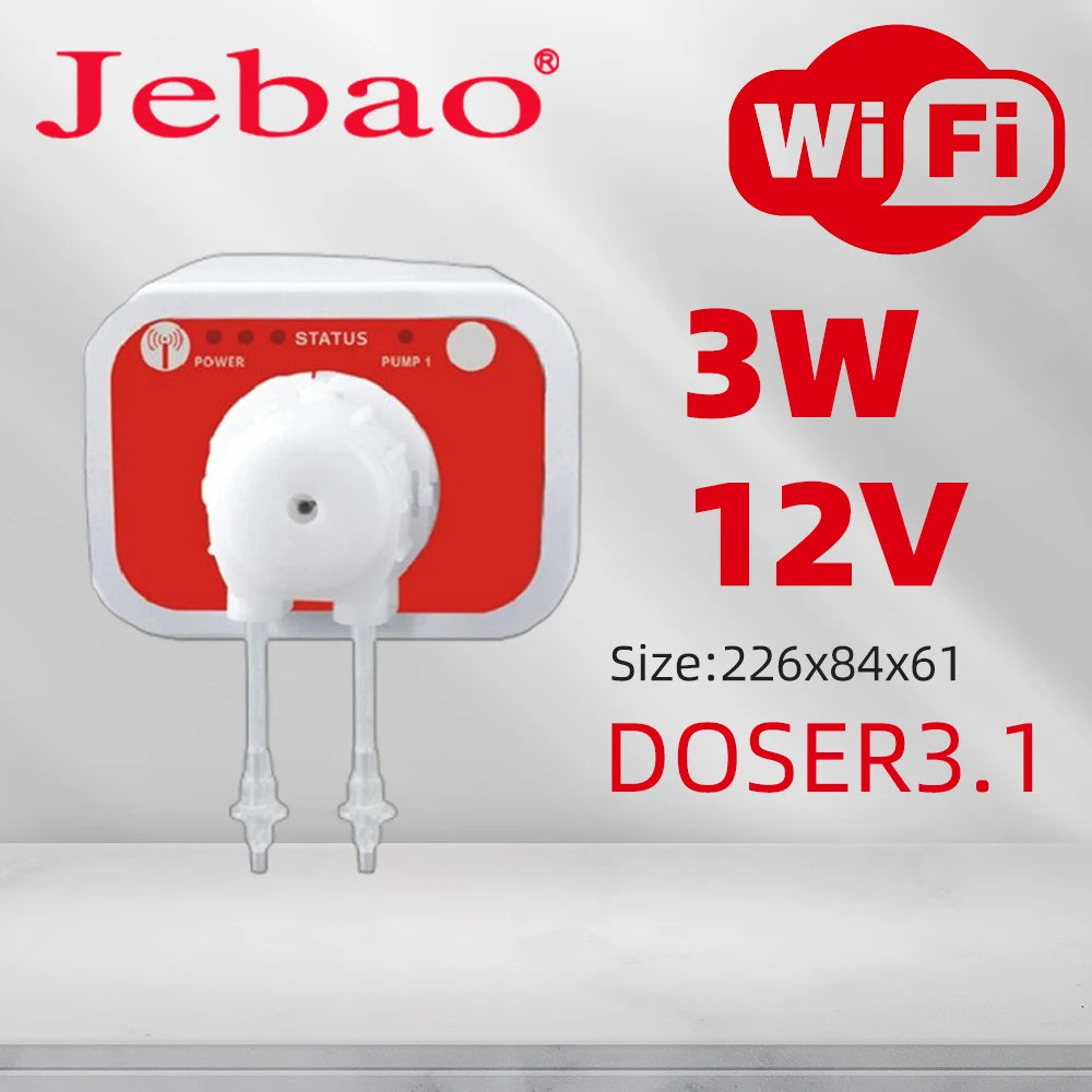 Jebao Water Pump Filter Auto Dosing Pump Automatic Marine Reef Doser 3.1 3.4 MD4.4 WIFI Control 12V 3W 9W  Aquariums Accessoires