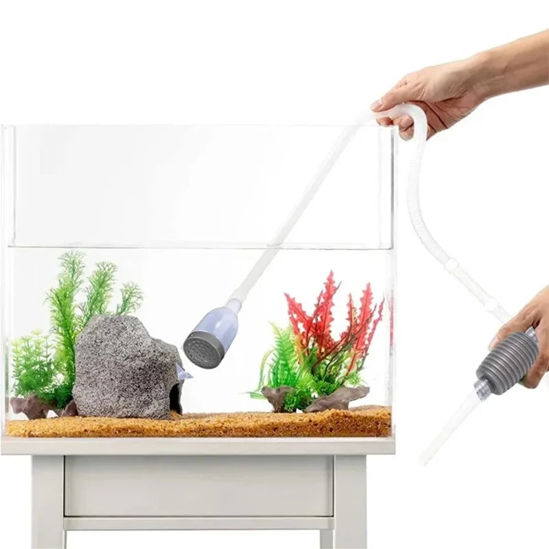 Aquarium Siphon Vacuum Cleaner Fish Tank Water Changer Manual Water Changer Semi-Automatic Aquarium Pump Cleaner Vacuum Tools