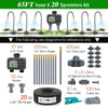 Dual Zone Independent Smart LCD Display Garden Watering Timer Atomization Spray Kit Mist Cooling System Irrigation Controller