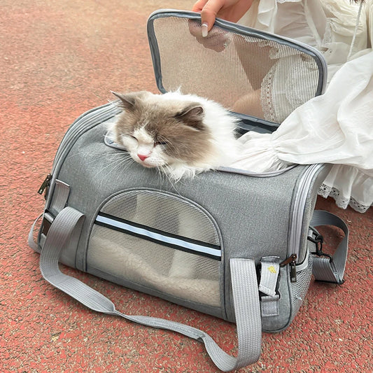 Cat Bags Portable Dog Carrier Bag Mesh Breathable Foldable Cats Carrier Bag Travel Breathable Transport Handbag Pet Travel Bags - Play Paws Toys