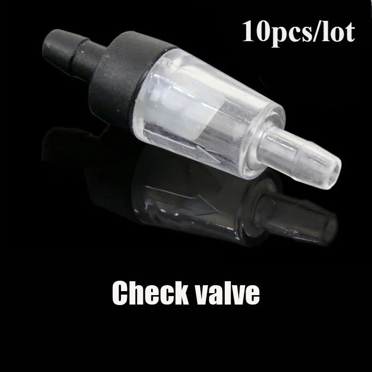 10pcs Aquarium Accessories Fish Tank Air Pump Air Hose Check Valve Three-way Diverter Valve Regulating Valve Bubble Stone