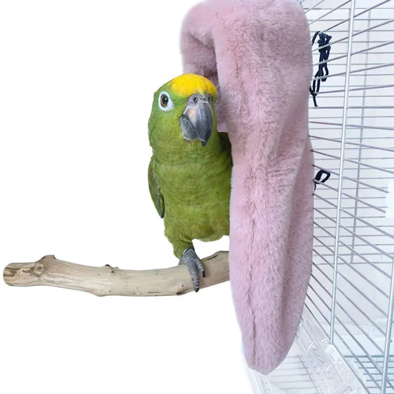Warm Bird Hammock Shawl Nest Corner Parrot Blanket Windproof Pet Small Animal Hamster Hanging Tent Bird Cages Decoration