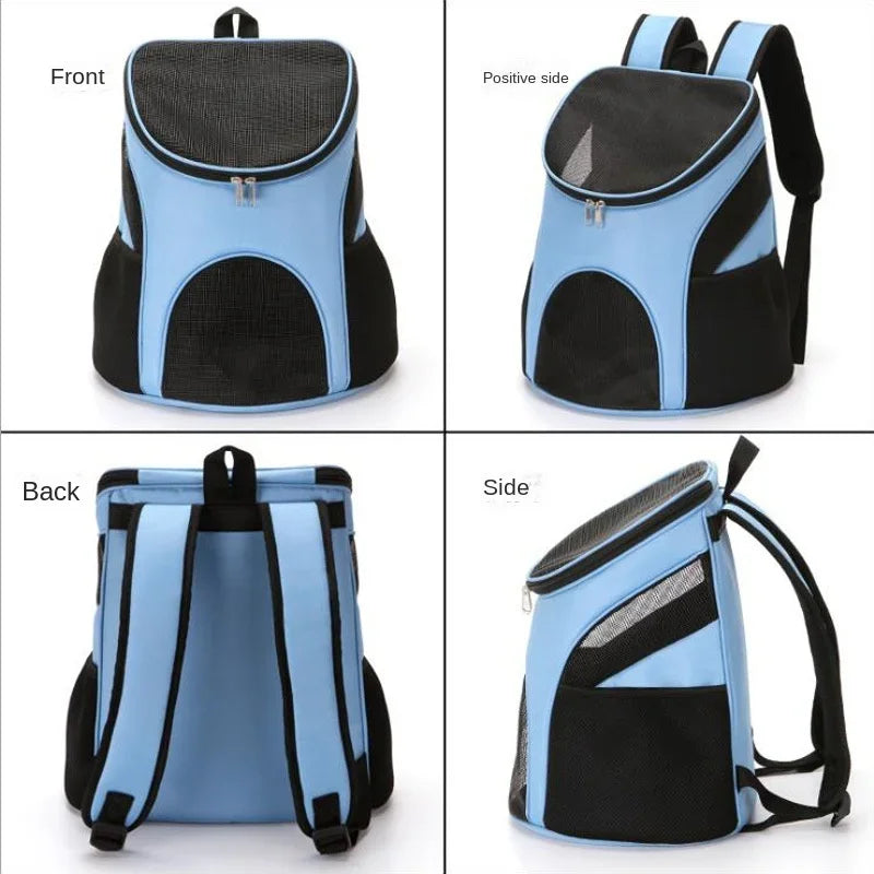Cat Carrying Bag Foldable Double Shoulder Portable Pet Products Travel Outdoor Breathable Backpack Factory Direct Selling - Play Paws Toys