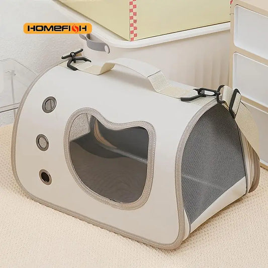 Portable Pet Carrier Bag for Small Dogs Cats Outdoor Foldable Cat Bag Breathable Cat Shoulder Bag Kitten Carrying Bag - Play Paws Toys
